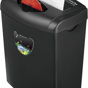 12-Sheet Cross-Cut Paper Shredder with 5.55 Gallon Bin
