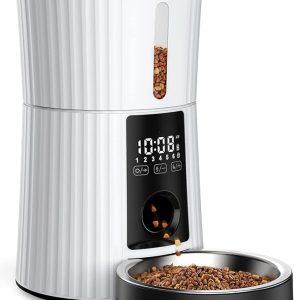 Petory 4L Automatic Cat Feeder, 6 Meals, Portion Control