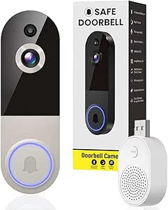 Wireless 1080p HD Video Doorbell with Night Vision & 2-Way Audio