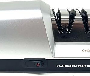 Simple Sharp 3-Stage Electric Knife Sharpener with Diamond Abrasives