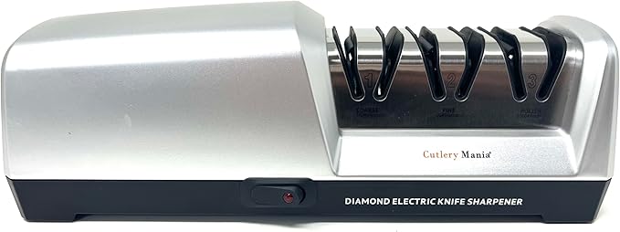 Simple Sharp 3-Stage Electric Knife Sharpener with Diamond Abrasives