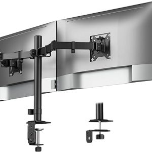 monTEK Dual Monitor Stand for 17-32 Inch Screens, Heavy Duty