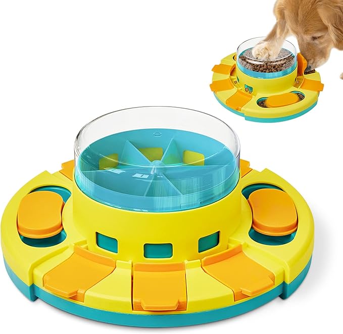 Potaroma 2-Level Dog Puzzle Toy Slow Feeder Treat Dispenser