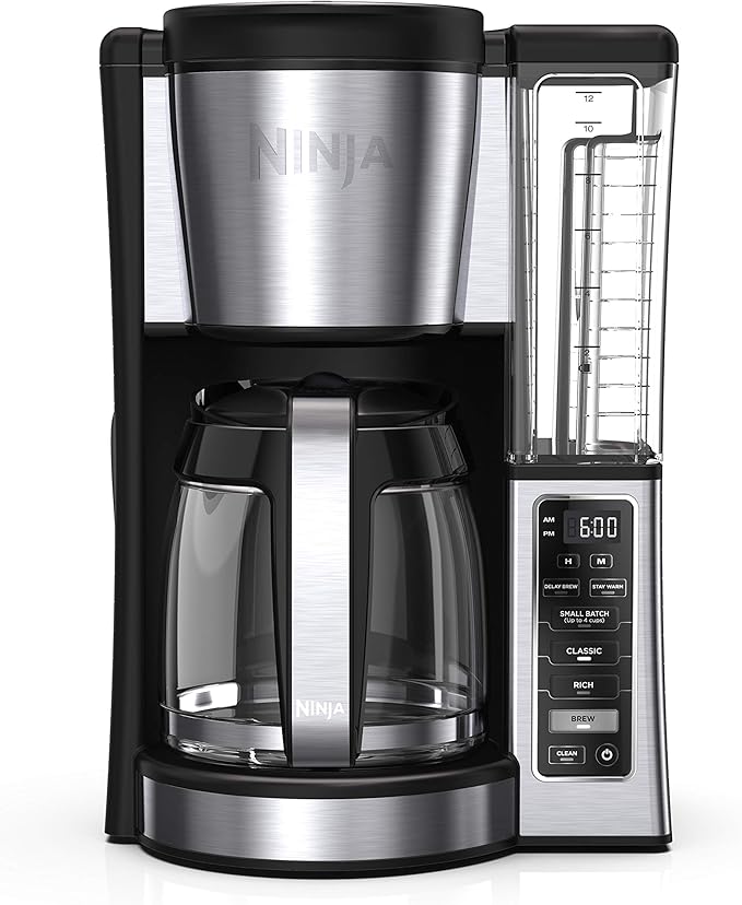 Ninja 12-Cup Programmable Coffee Maker, 60 oz, Black/Stainless